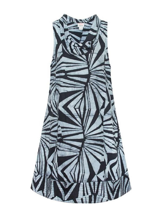 Global Mamas Eli Dress Rays Black - From the Gecko Boutique