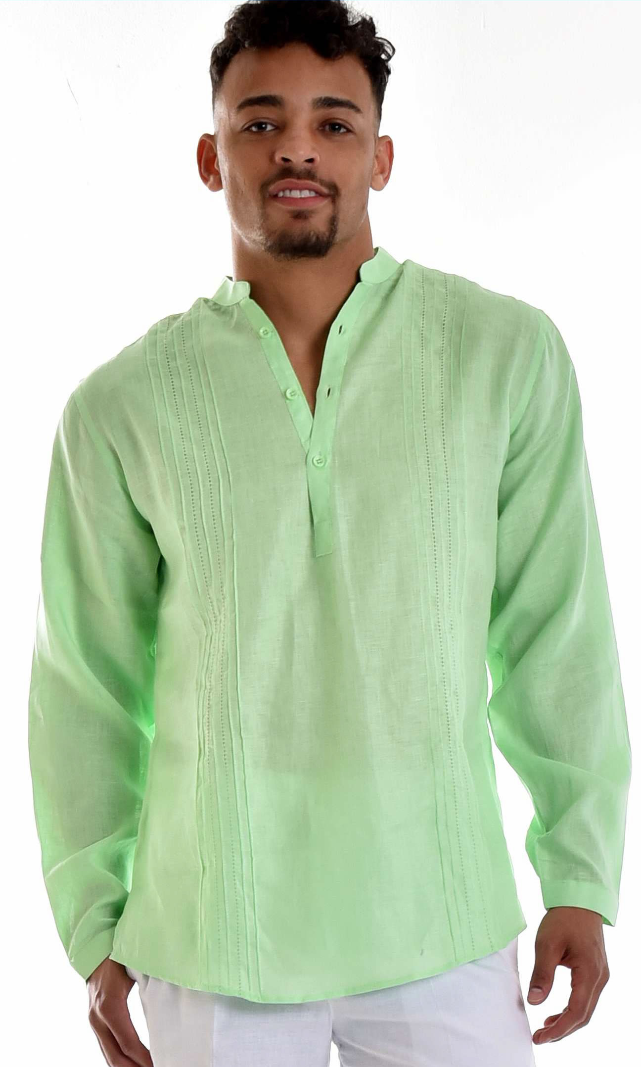 Bohio Men's Green 100% Linen - From Gecko Boutique
