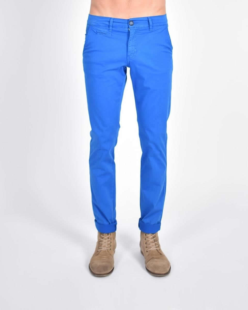 Eight-X Slim Fit Chinos Pants Blue