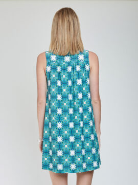 Alternative view of Sleeveless Vote Dress in Moniker Print
