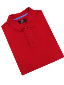 Alternative view of Red Polo with Blue EX Logo