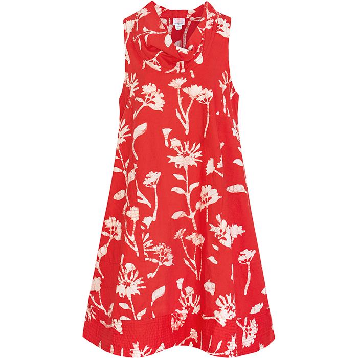 Global Mamas Eli Dress Wildflower Poppy - From the Gecko Boutique