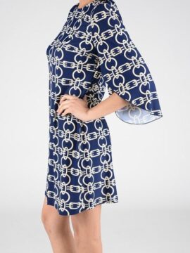 Alternative view of Gail Butterfly Sleeve in Navy
