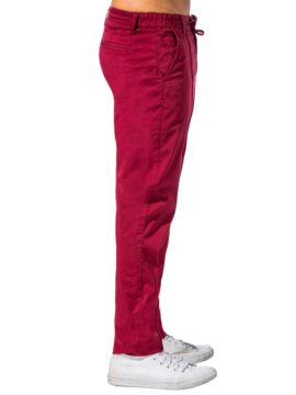 Alternative view of Chino Pants w/ Drawstring Waist - Burgundy