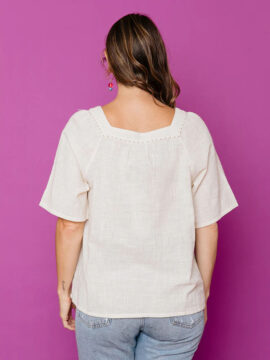 Alternative view of Alexis Top Boho White