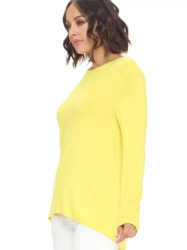Alternative view of Maya High-Low Top in Yellow