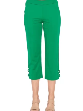 Alternative view of Glenda Cropped Legging in Emerald Green