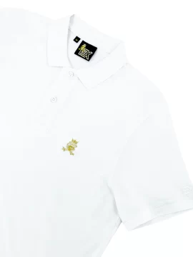 Alternative view of Adrián FROG Gold Edition Polo - White
