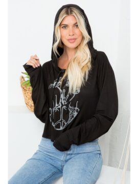 Alternative view of Mushroom Peace Roots Hoodie