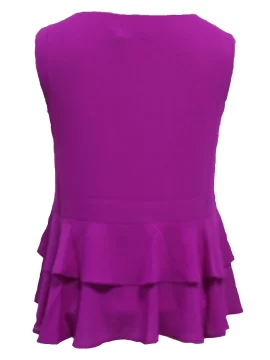 Alternative view of Tania Tiered Tank in Magenta