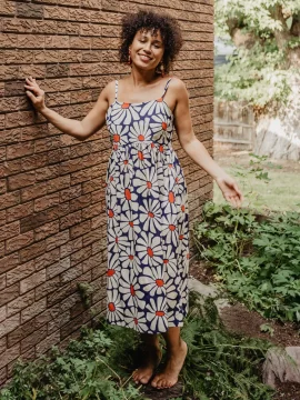 Alternative view of Sofia Midi Dress Navy Floral