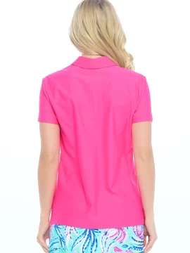 Alternative view of Kenia Short Sleeve Knit Polo Shirt