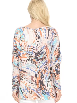 Alternative view of Jayleen Cuffed Sleeve Knit Top in Sand